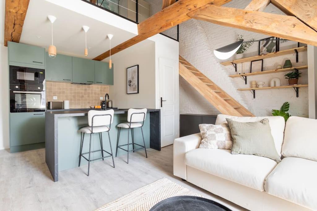 L'Elegant - Appartement Fonctionnel Plein-Centre De Дуе Екстериор снимка