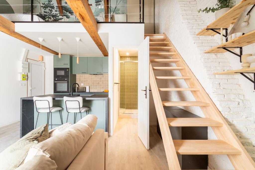 L'Elegant - Appartement Fonctionnel Plein-Centre De Дуе Екстериор снимка