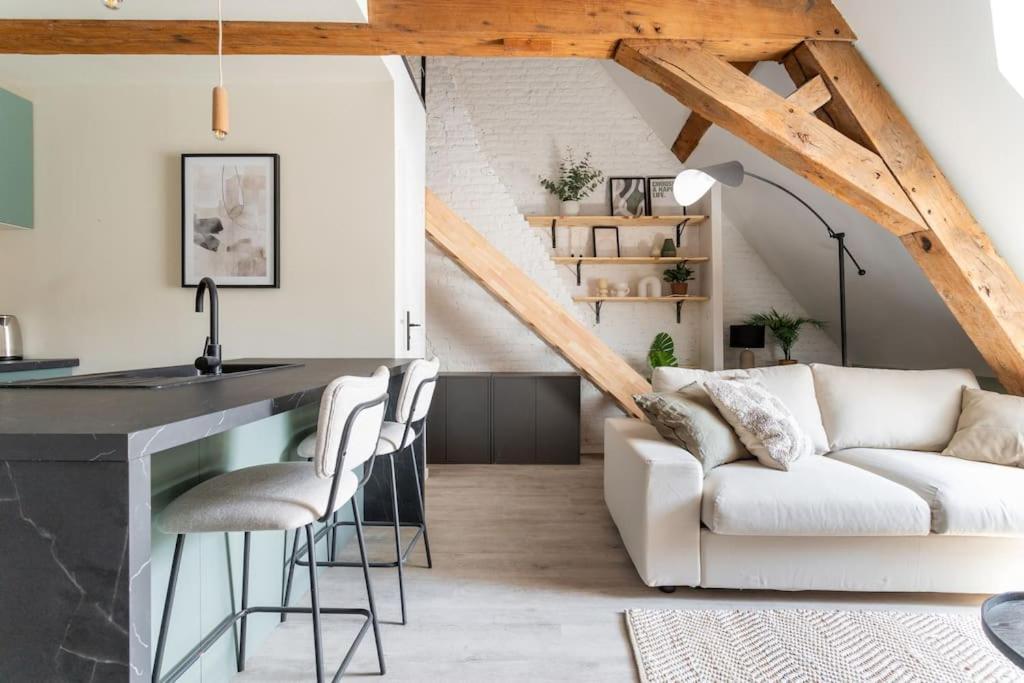L'Elegant - Appartement Fonctionnel Plein-Centre De Дуе Екстериор снимка